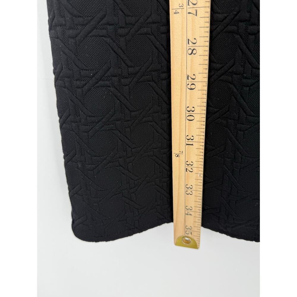 SSYS The Label Black Textured Jacquard Quarter Zip Mini Dress Size L Minimalist - Picture 6 of 8